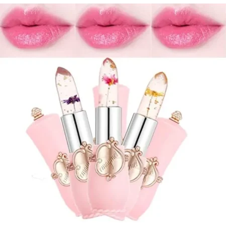 ( ৩ পিস) Jelly Dried Flower Color Changing Lip Balm